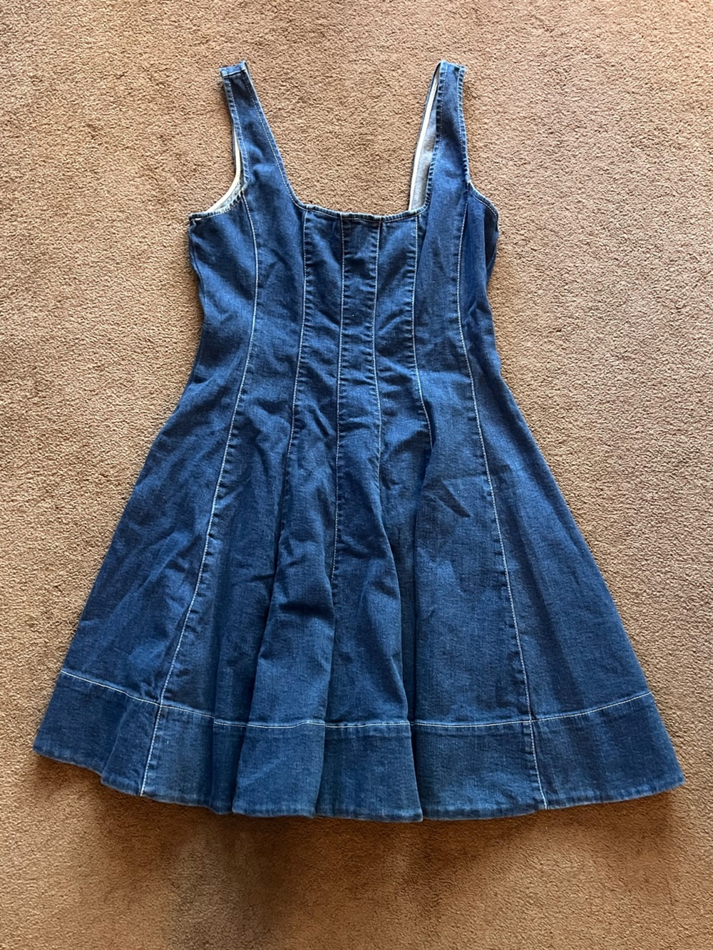 Staud Mini Wells denim minidress
